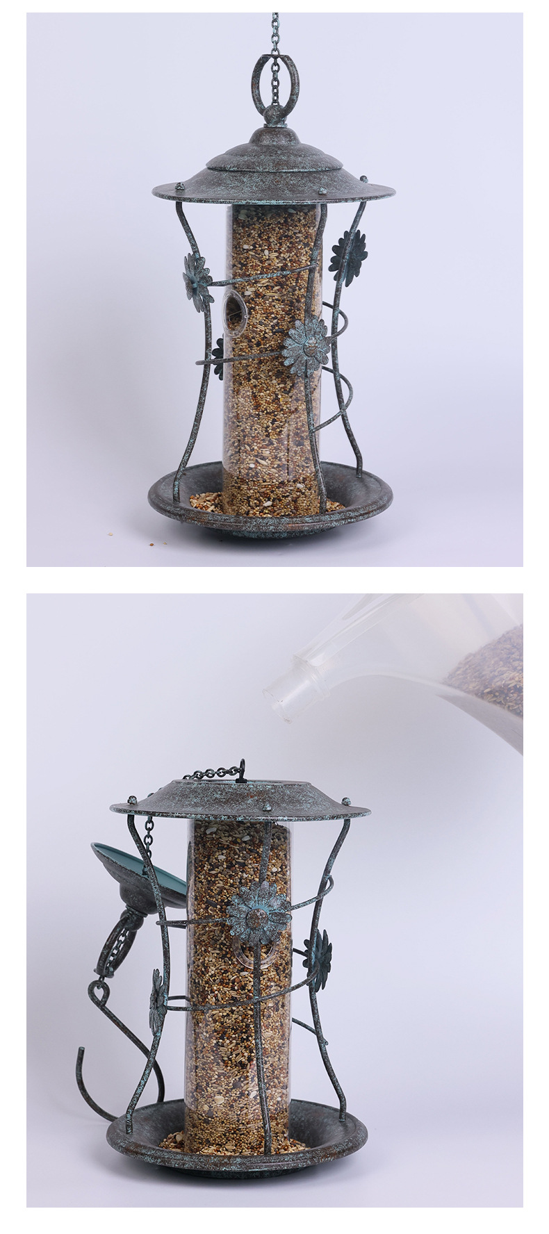 Decorative Antique-Style Bird Feeder for Wild Birds.jpg